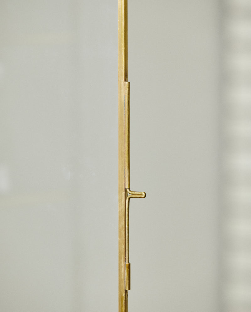 ADA wall cabinet, L, 3 shelves, golden finish