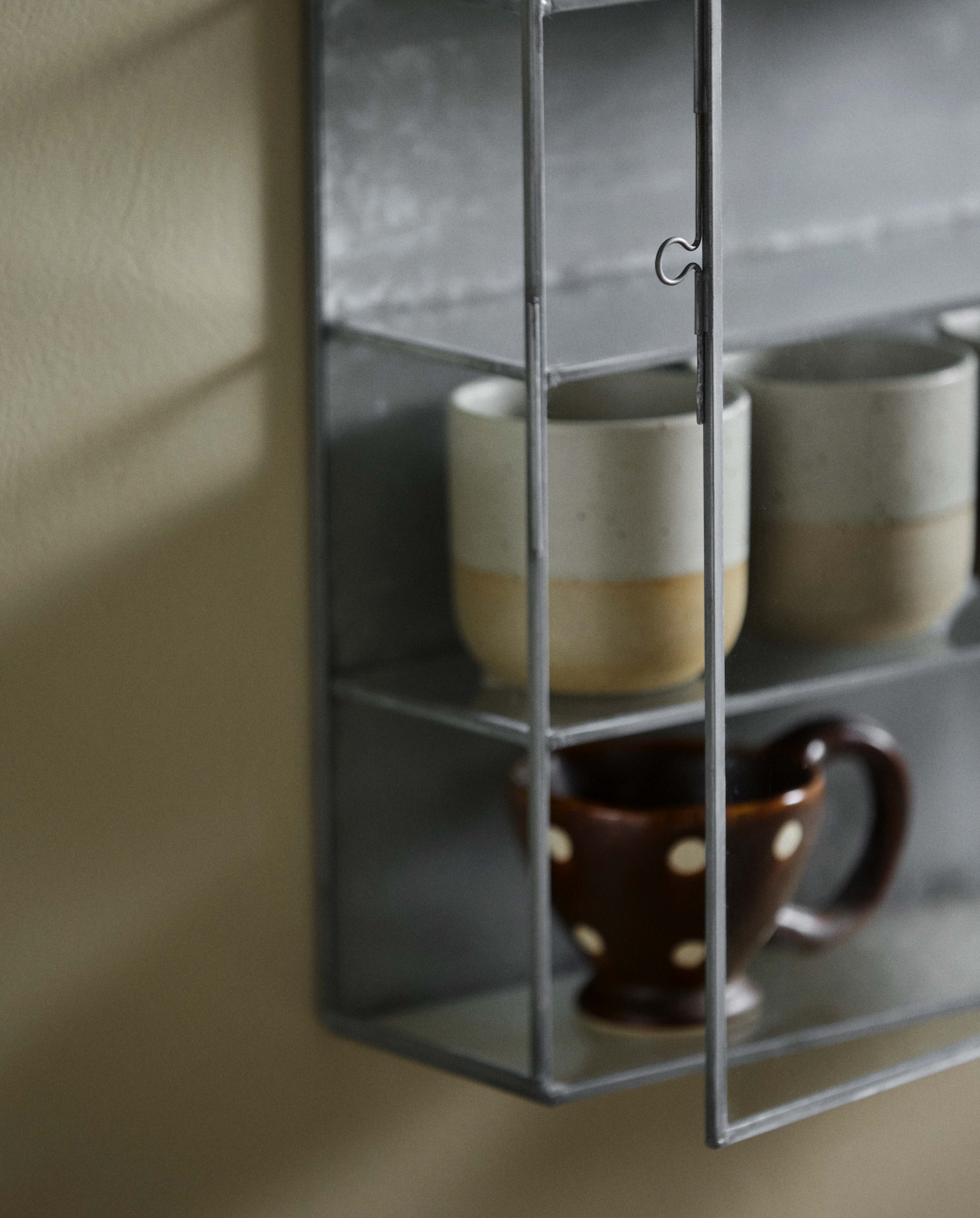 ADA Wandschrank, M, 4 Regale - antikes Eisen