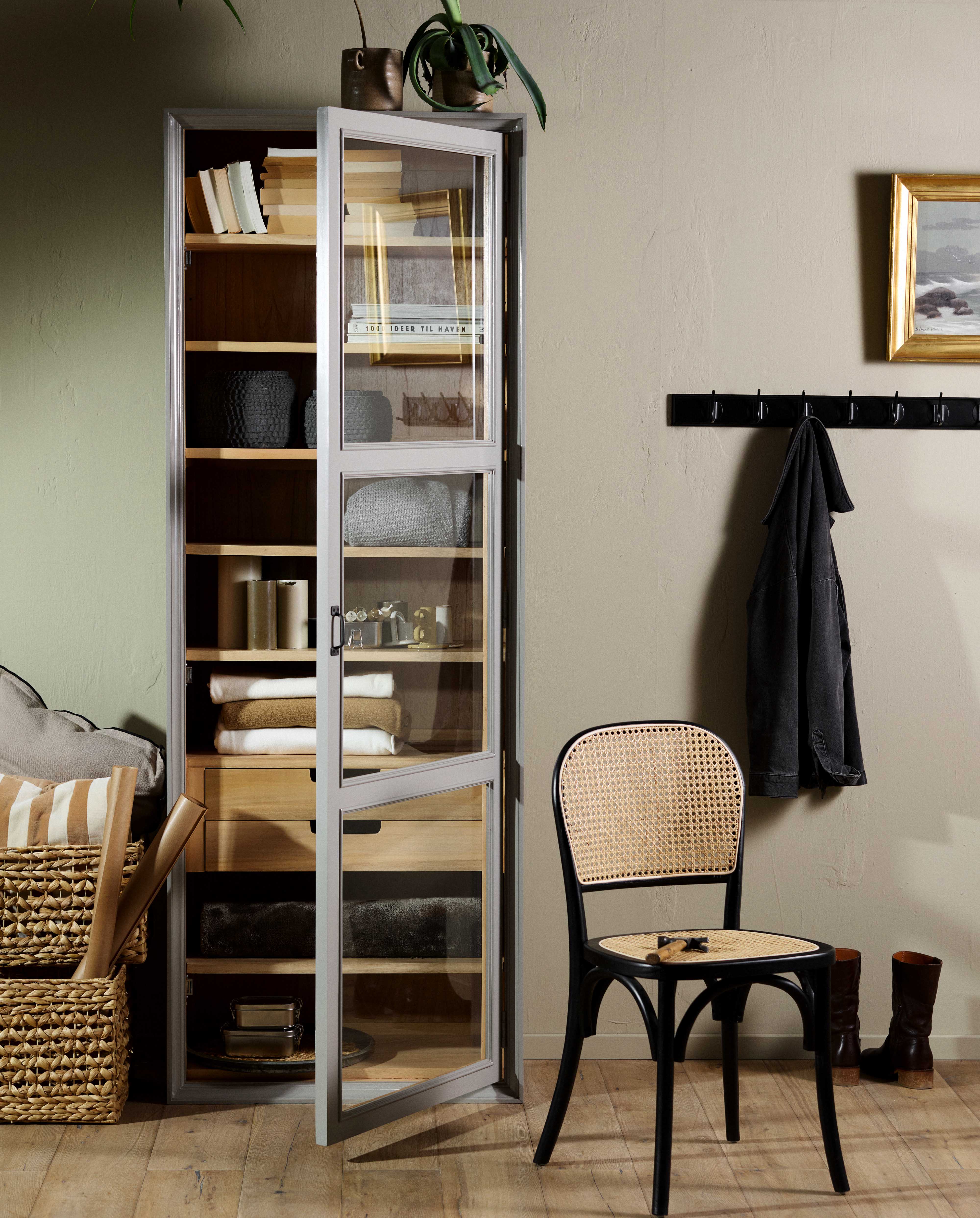 Armario VIVA, 1 puerta - gris