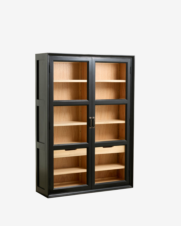 VIVA wall cabinet, 2 doors - black
