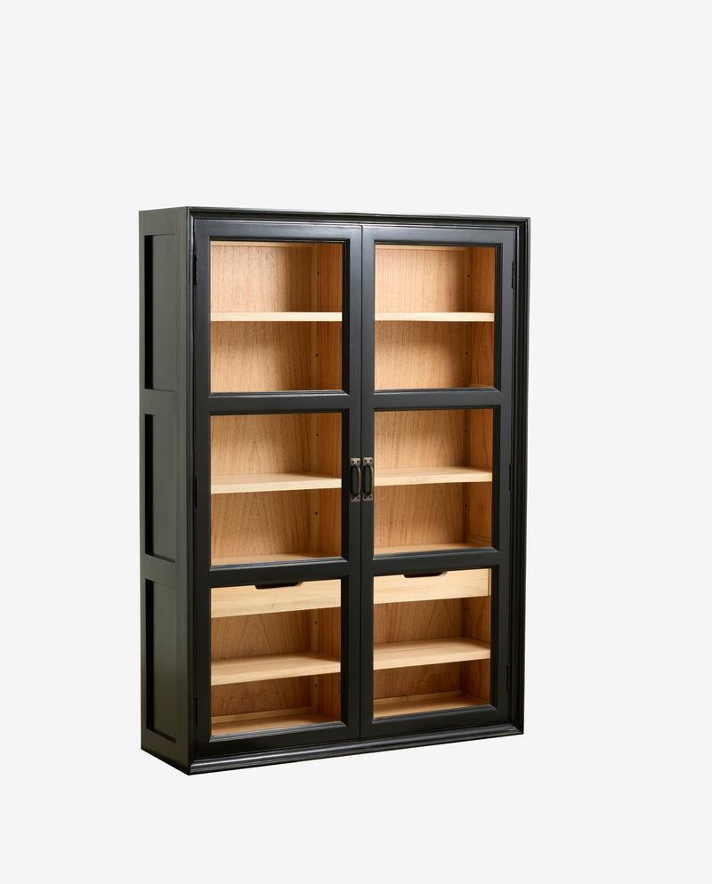 VIVA wall cabinet, 2 doors - black