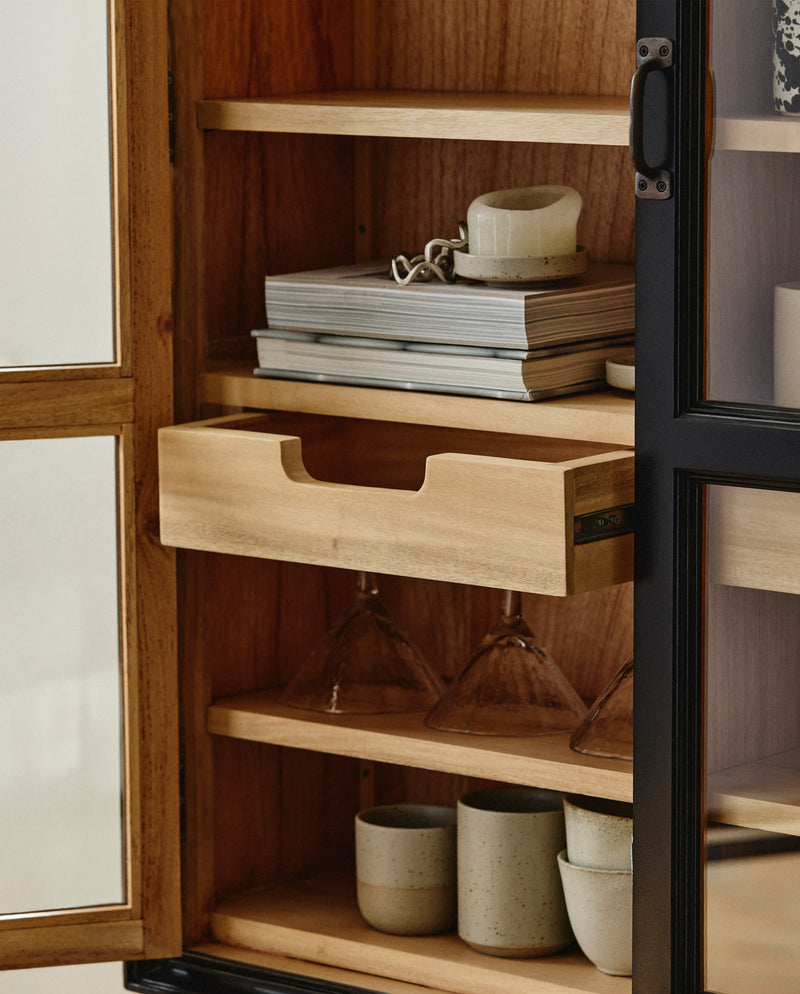 VIVA wall cabinet, 2 doors - black