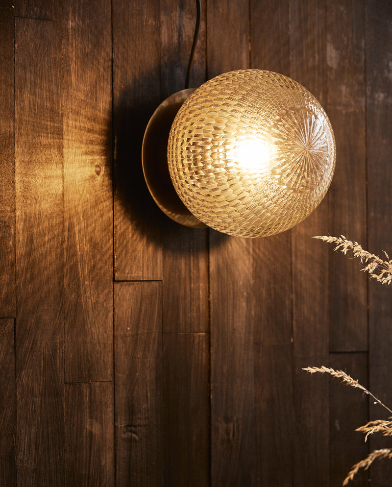 ZEUS outdoor wall lamp - golden plate