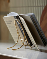 FAILA book stand, iron - golden finish