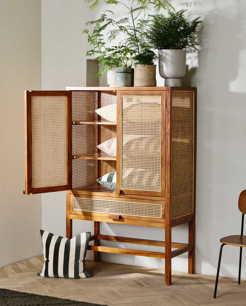 MERGE szafka, natura w/rattan