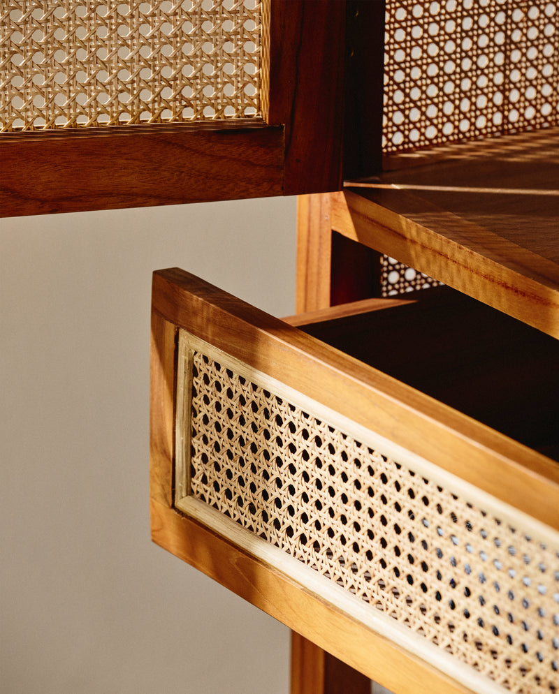 MERGE szafka, natura w/rattan
