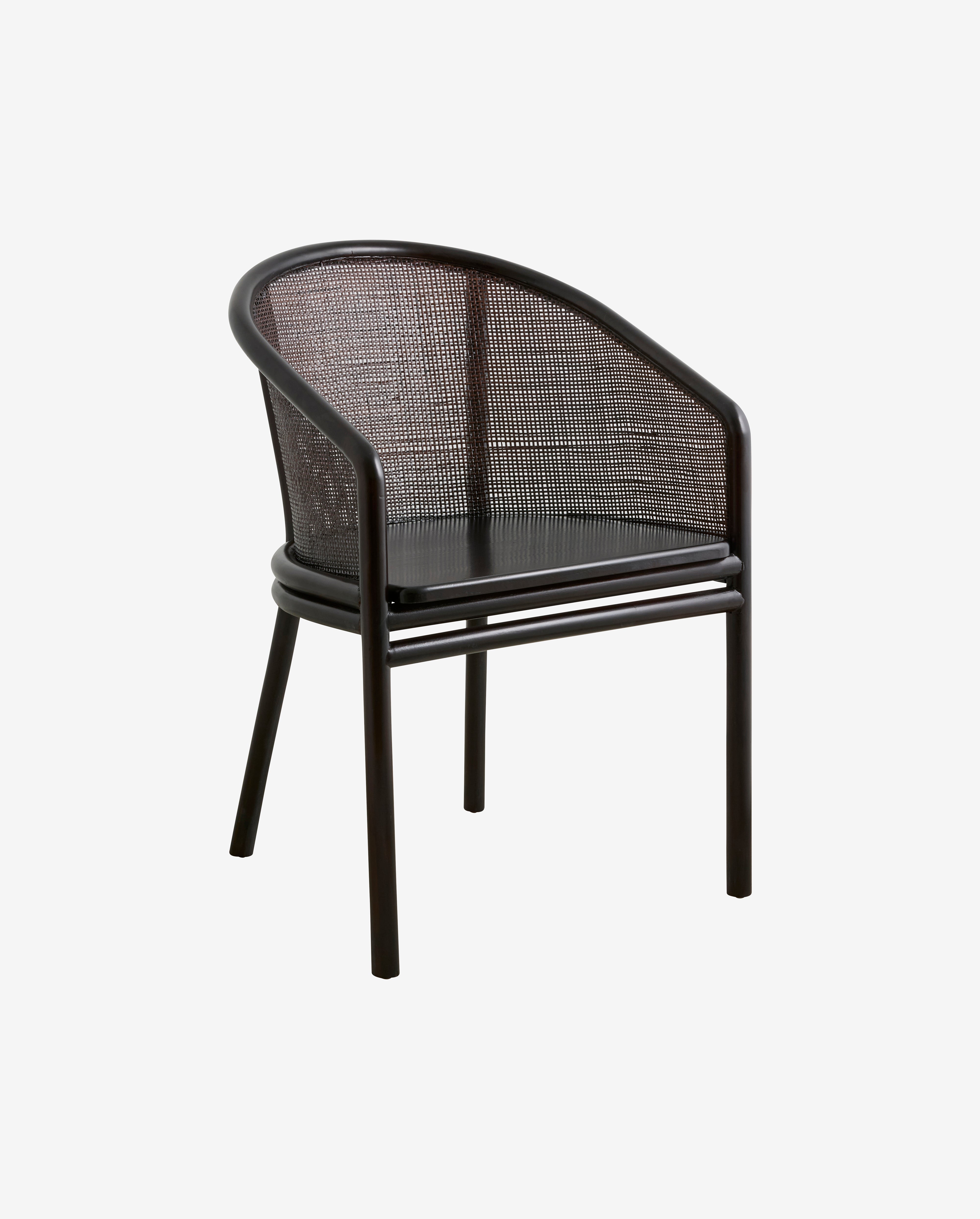 Chaise de salle à manger MOSSO, marron foncé