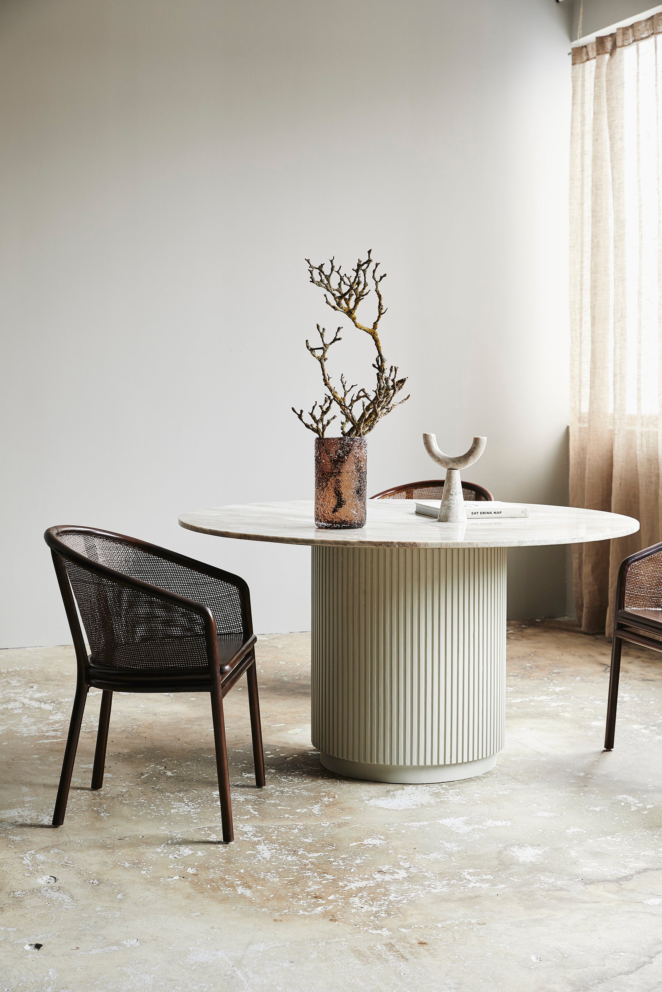 Chaise de salle à manger MOSSO, marron foncé