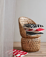 COXA cushion cover - ivory/red