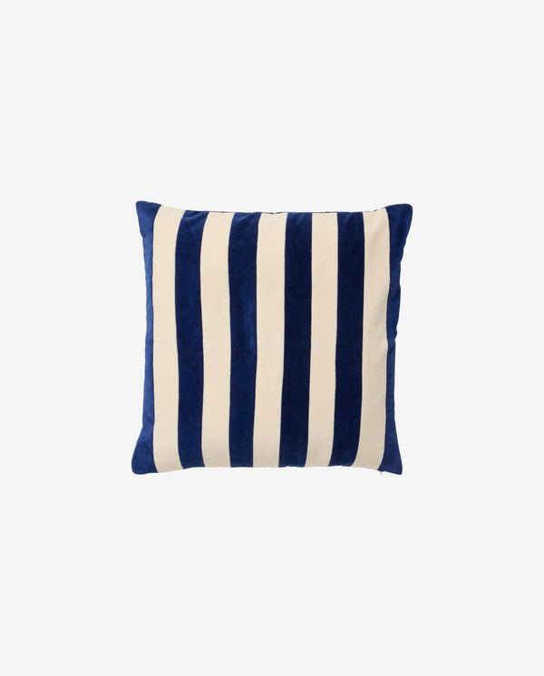Funda de cojín ALHENA, 48x48 - marfil/azul