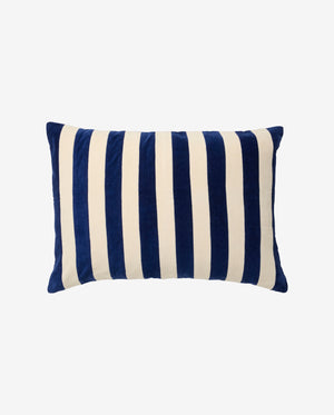 Housse de coussin ALHENA, 48x68 - ivoire/bleu