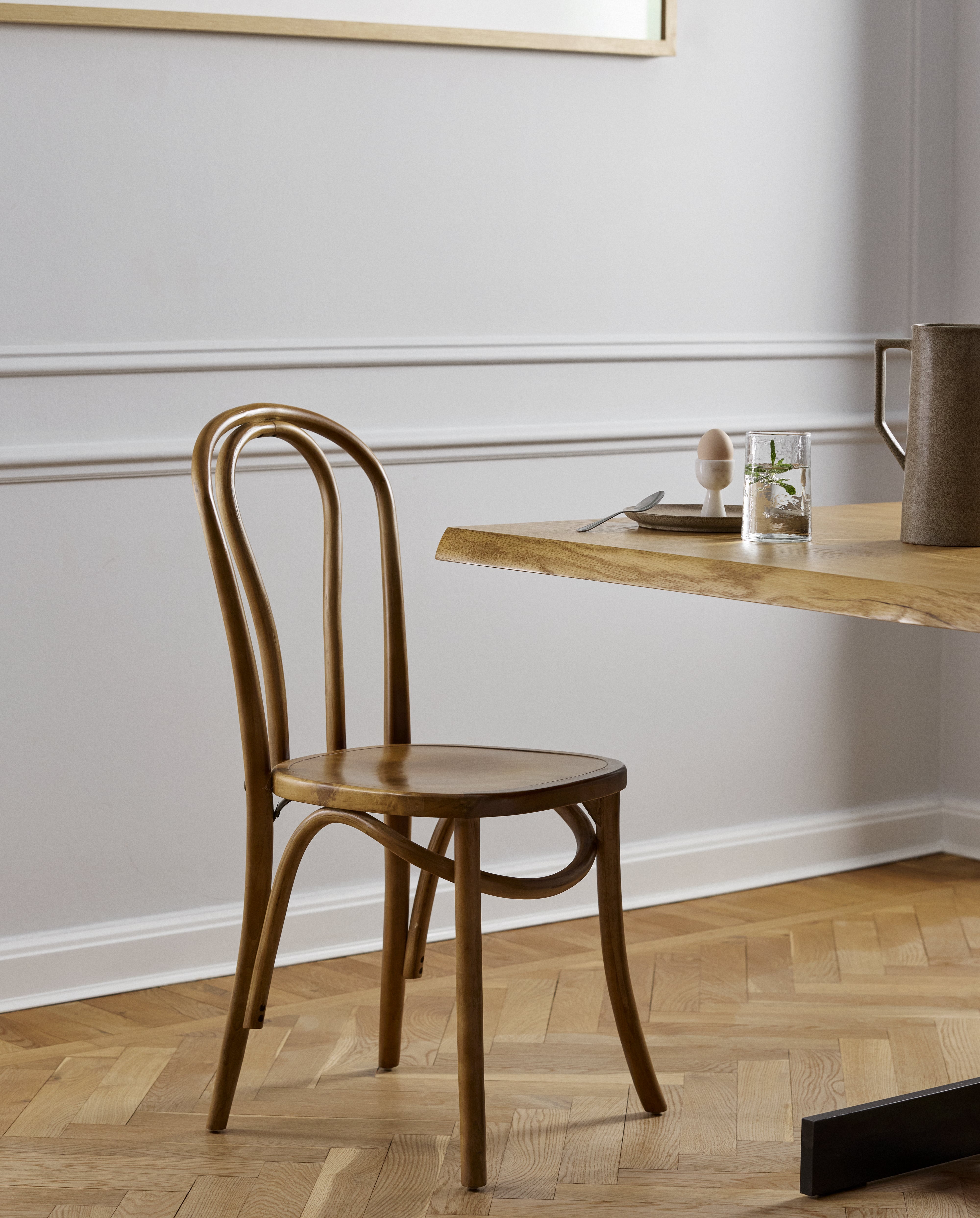 BISTRO chair, brown wood