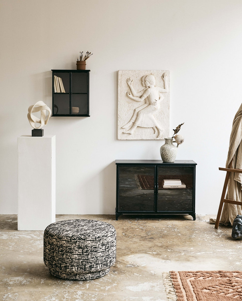 BATAM vaas, geglazuurd - grijs