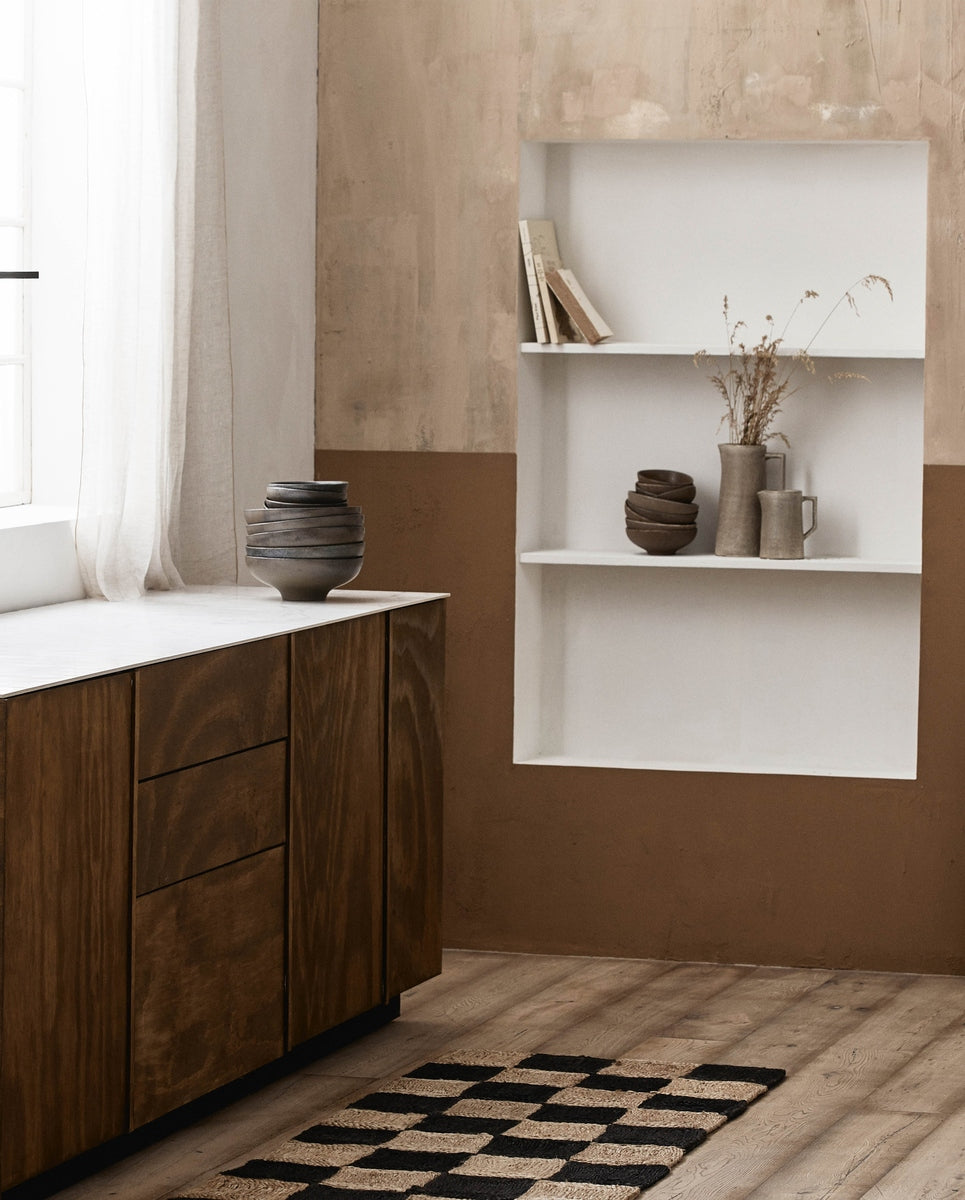 NANEA tapijt, jute 200x70 - natuur