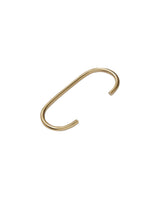 C-hook, round - brass finish