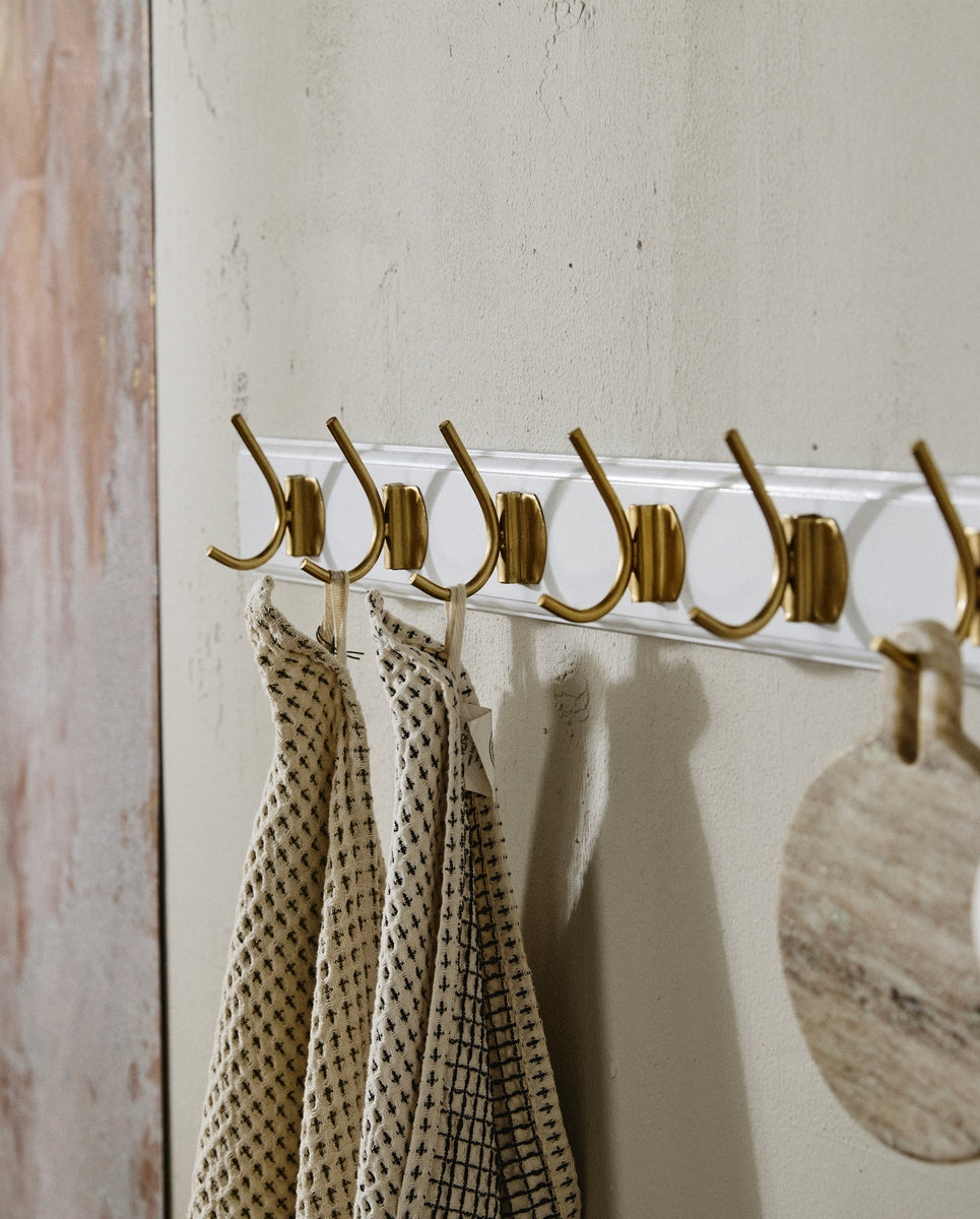 EDGY coat rack, 6 hooks - white