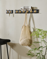 EDGY coat rack, 2 hooks - black