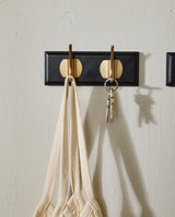 EDGY coat rack, 2 hooks - black