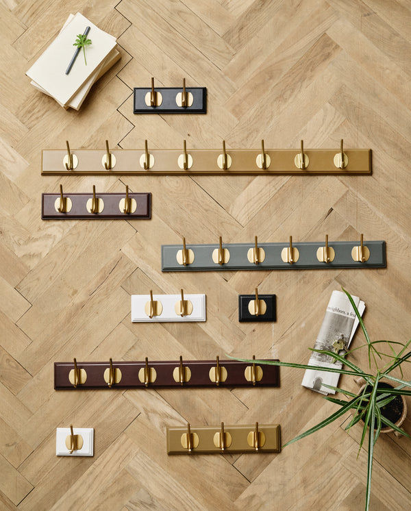 EDGY Garderobenständer, 8 Haken – braun