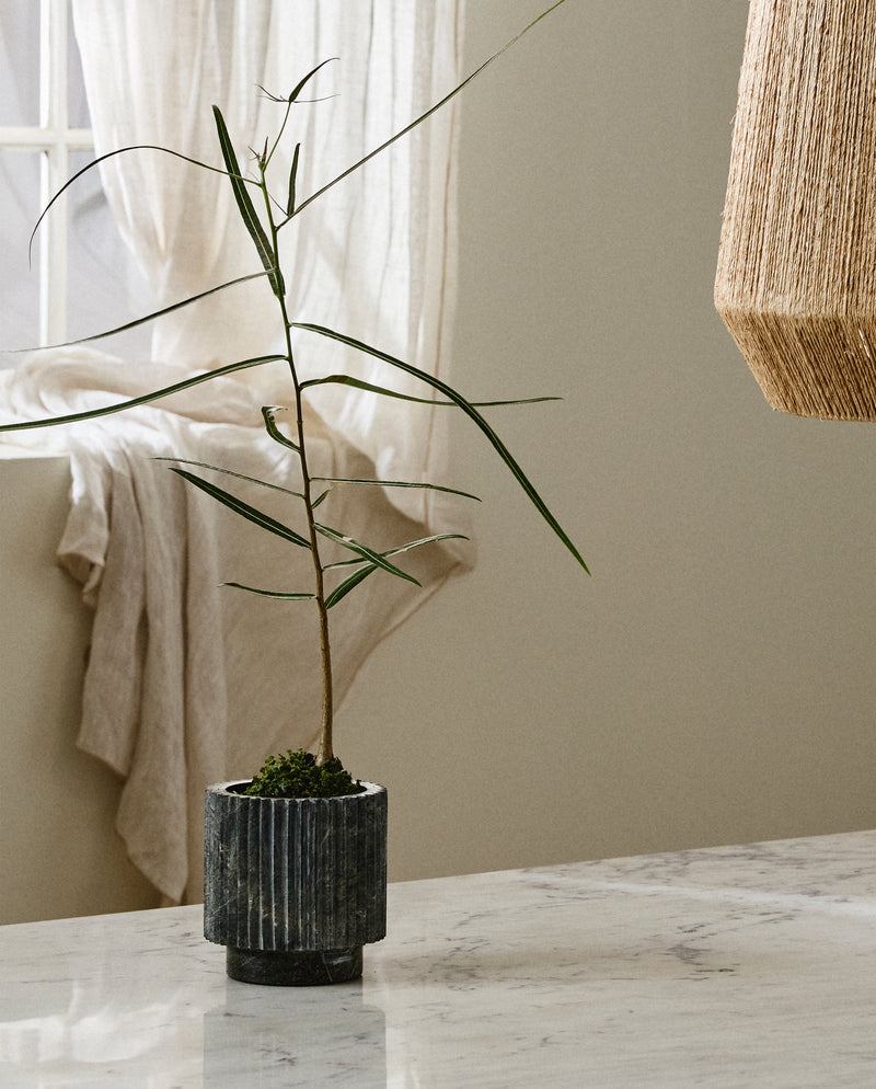 Pot LOON, marbre vert