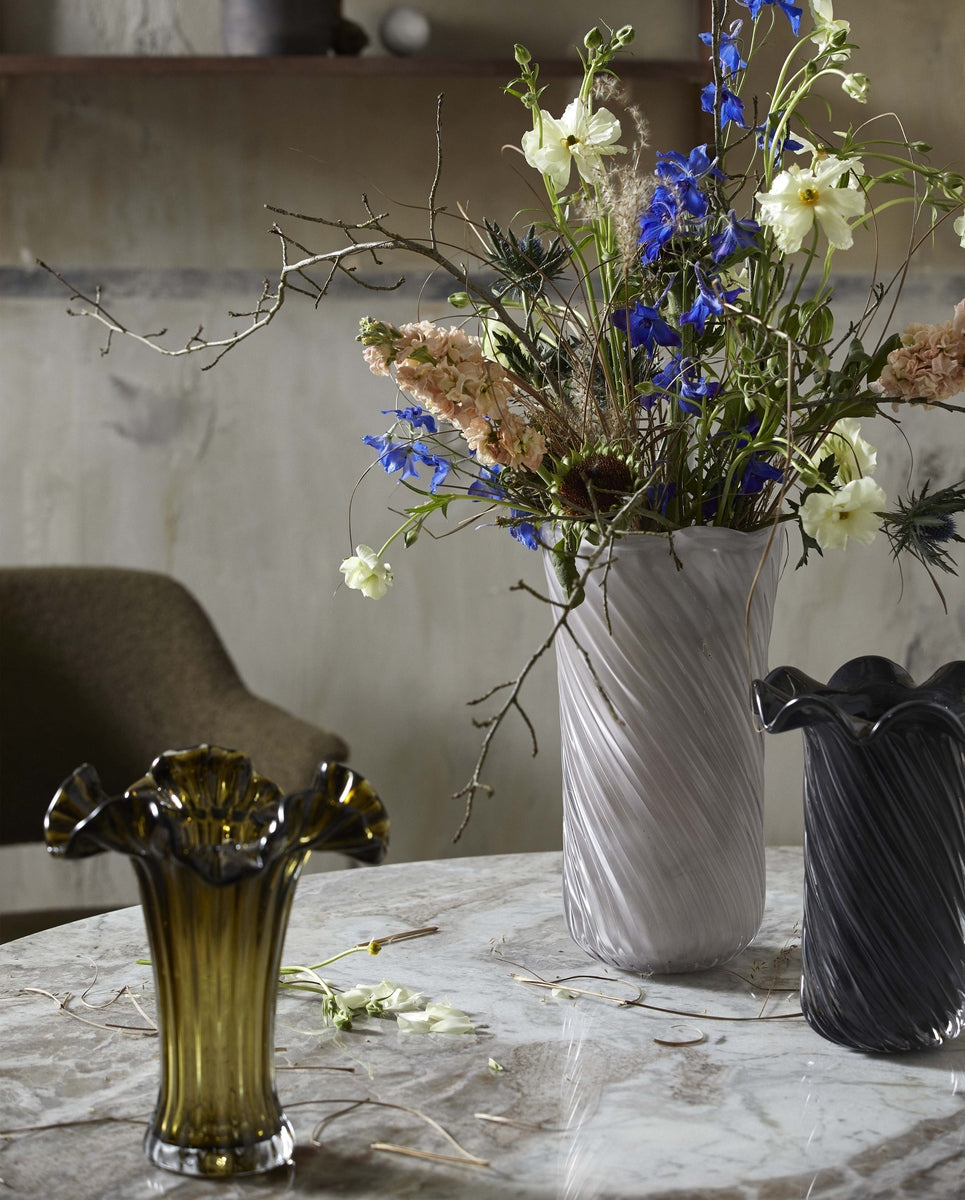 HELLE vase, glass - off white