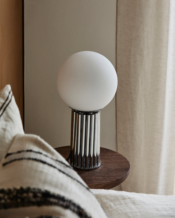 Lampe à poser HERMOD - finition chromée