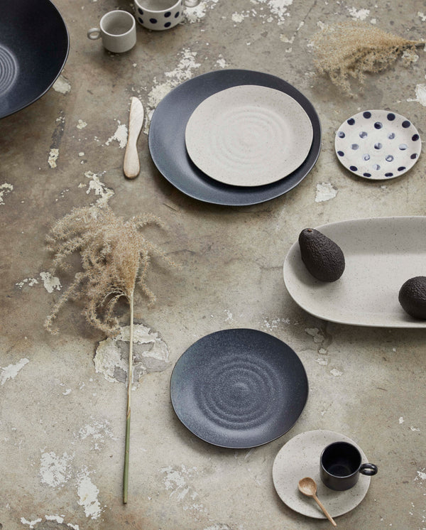 GRAINY plate, S, sand