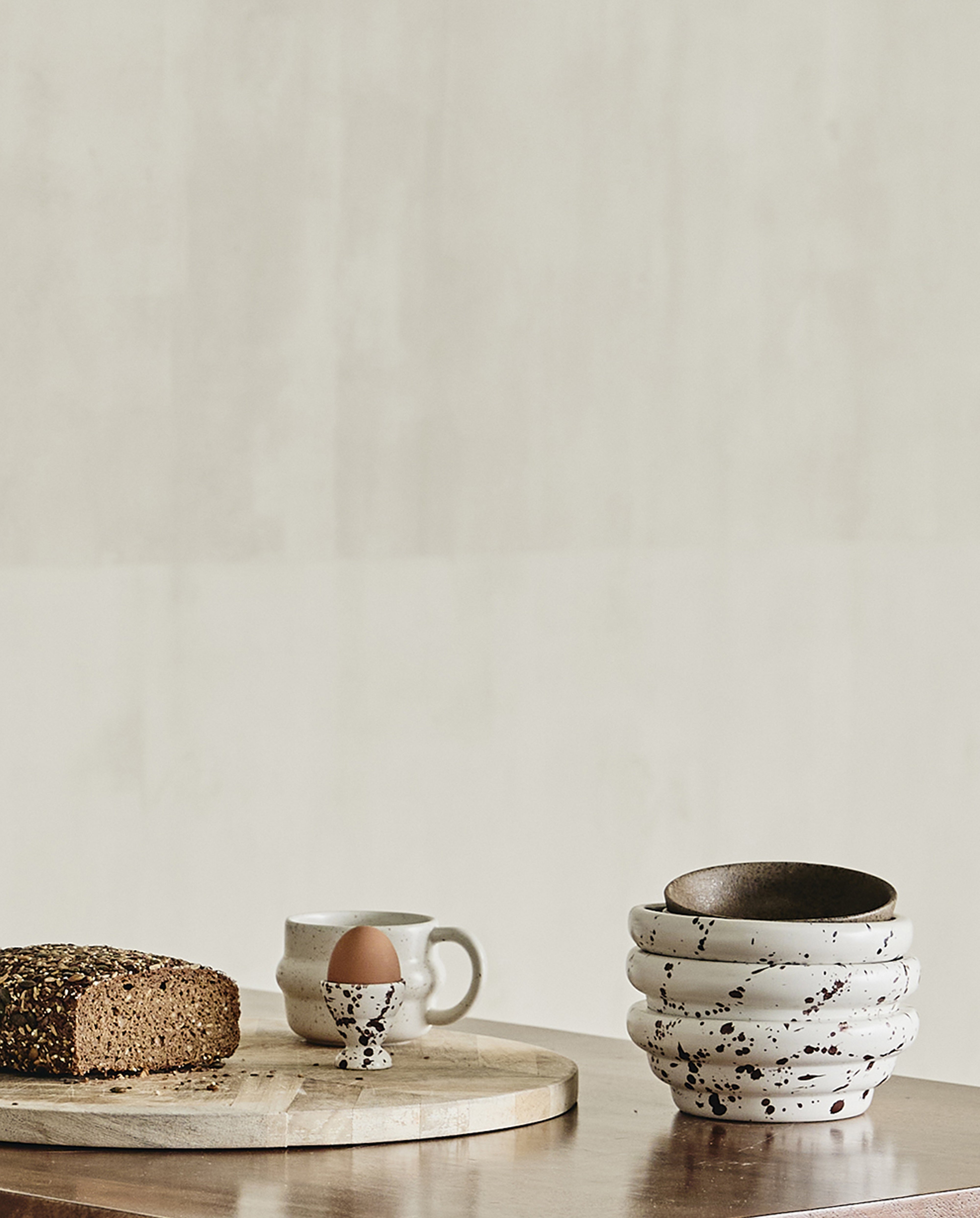 RIA bowl w. splash - ivory