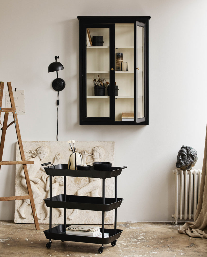 CLASSIC wall cabinet, double, black
