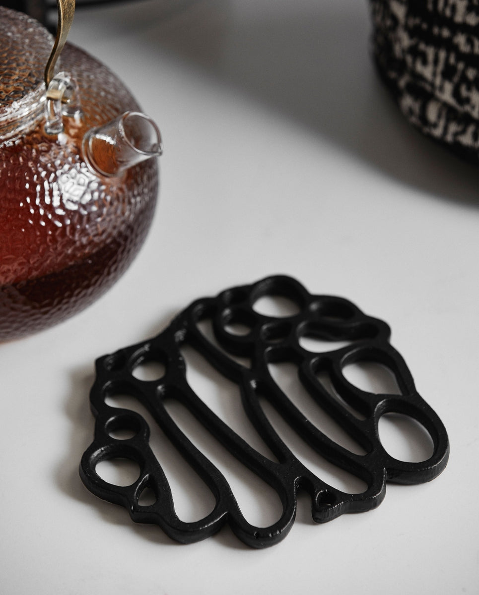 Sottobicchiere CECLEY, alluminio - nero