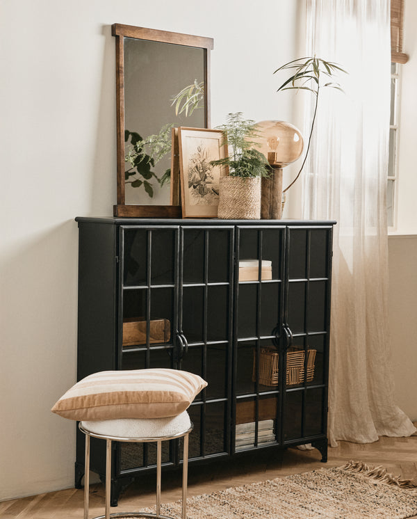 DOWNTOWN cabinet, 4 doors, black