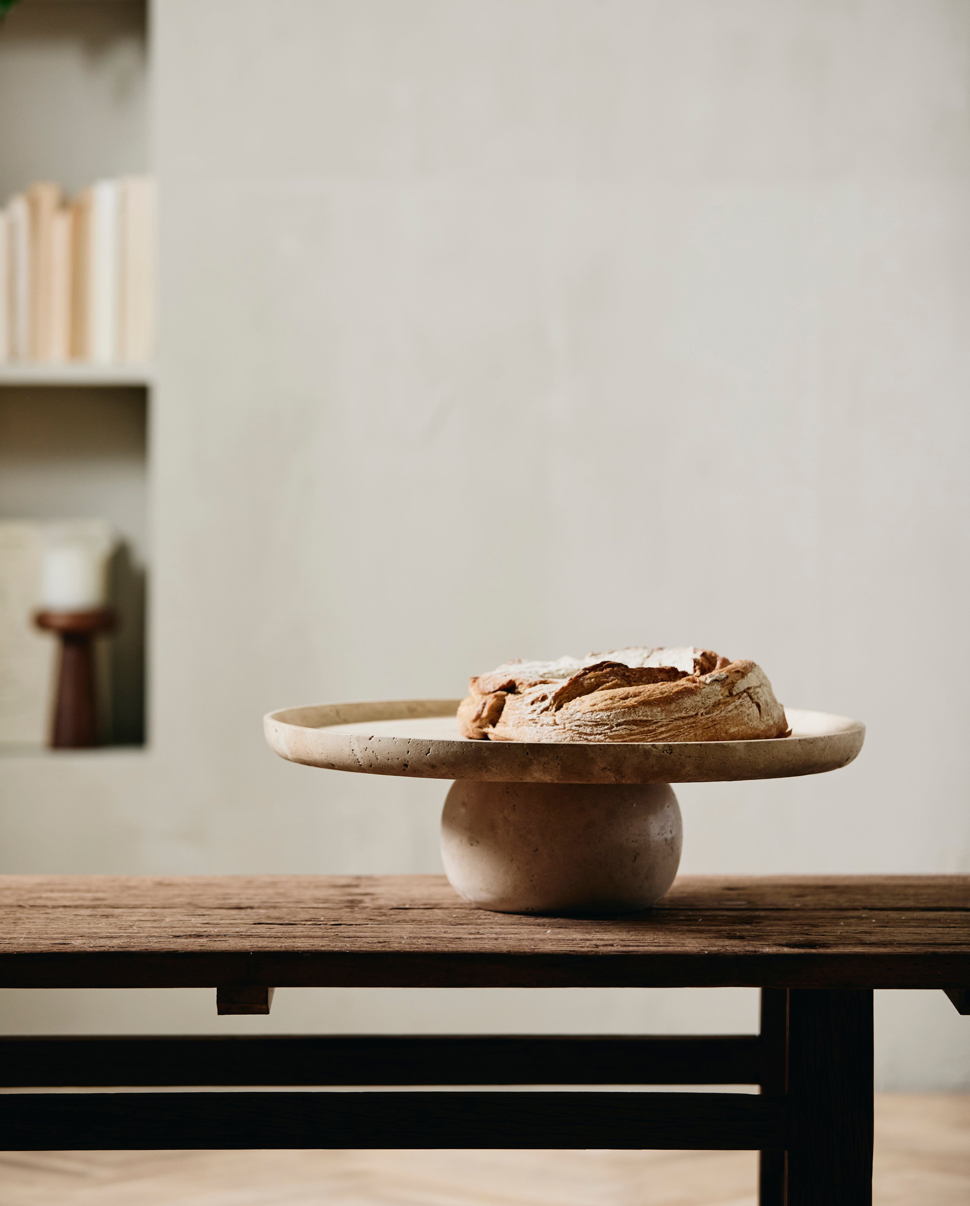 Plateau sur pied MASA - ivoire