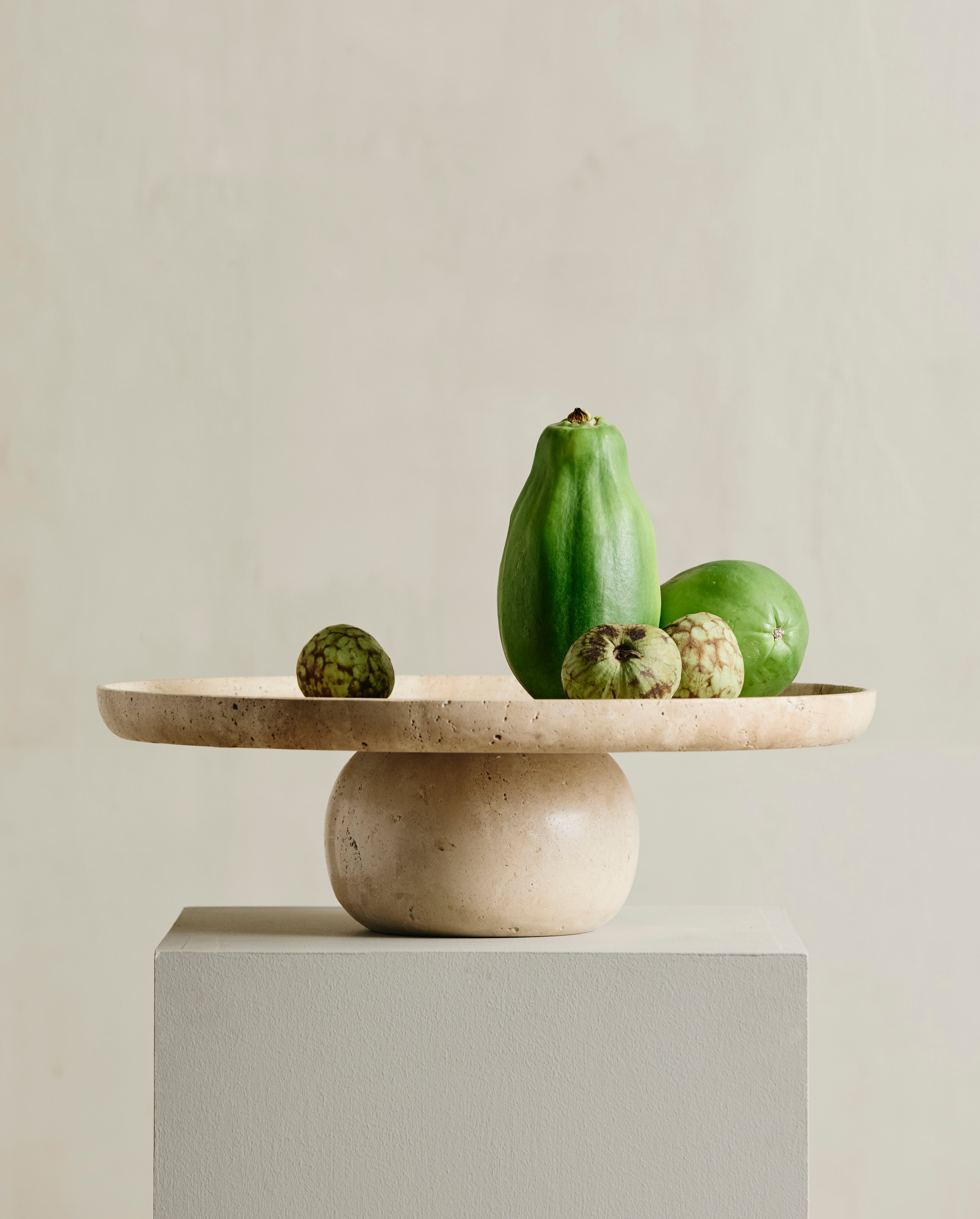 Plateau sur pied MASA - ivoire