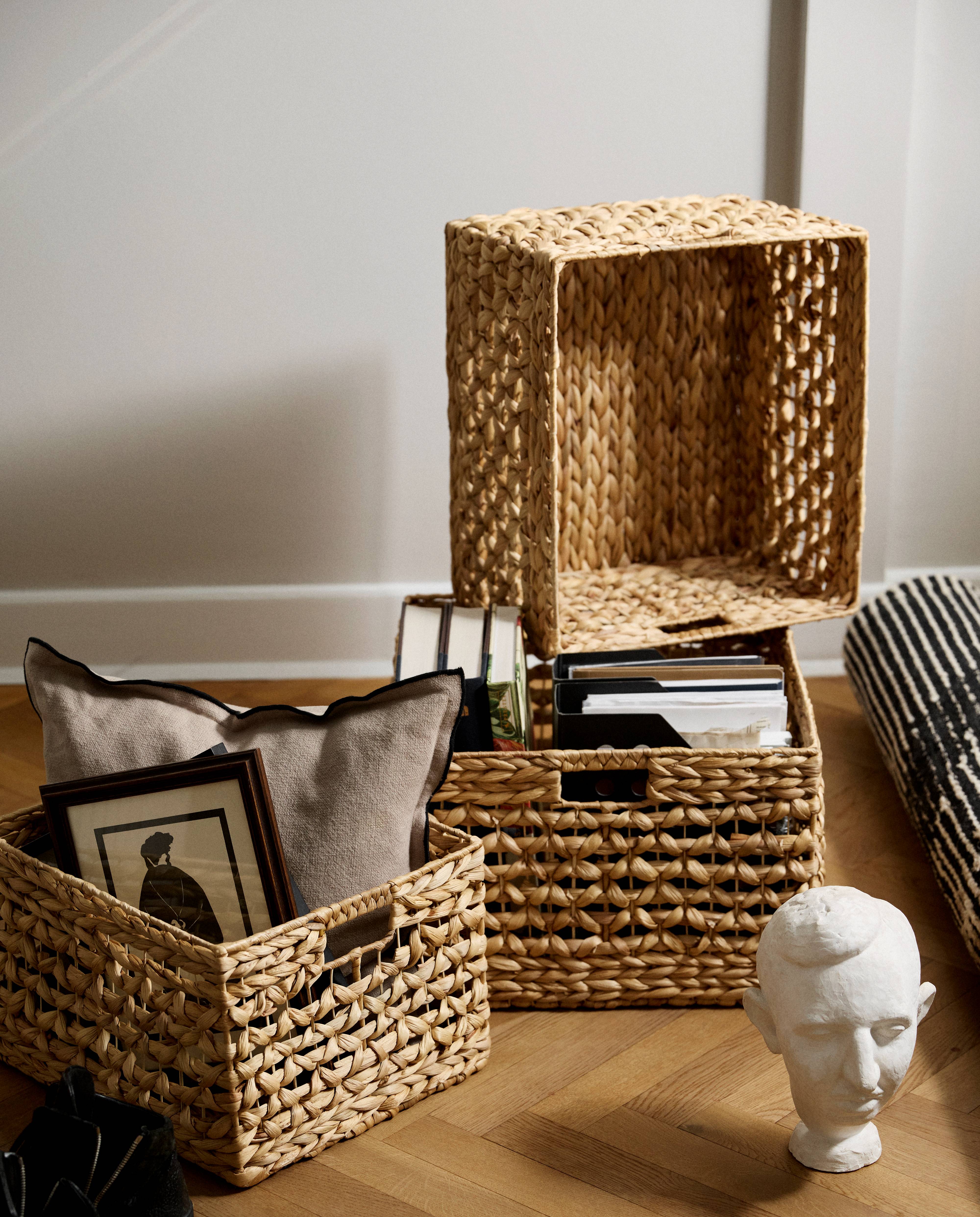 SAVITUS basket, set w/3 - nature