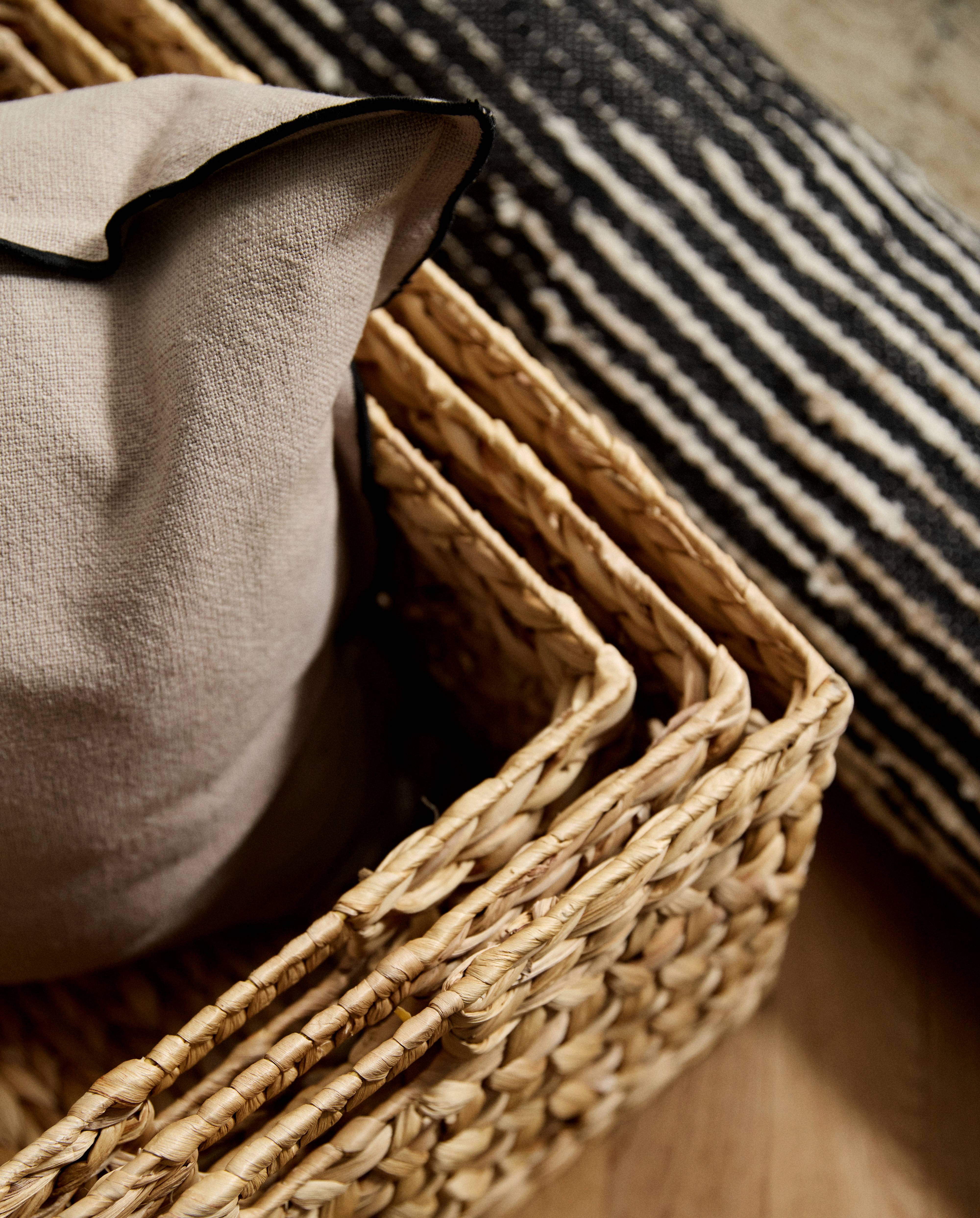 SAVITUS basket, set w/3 - nature