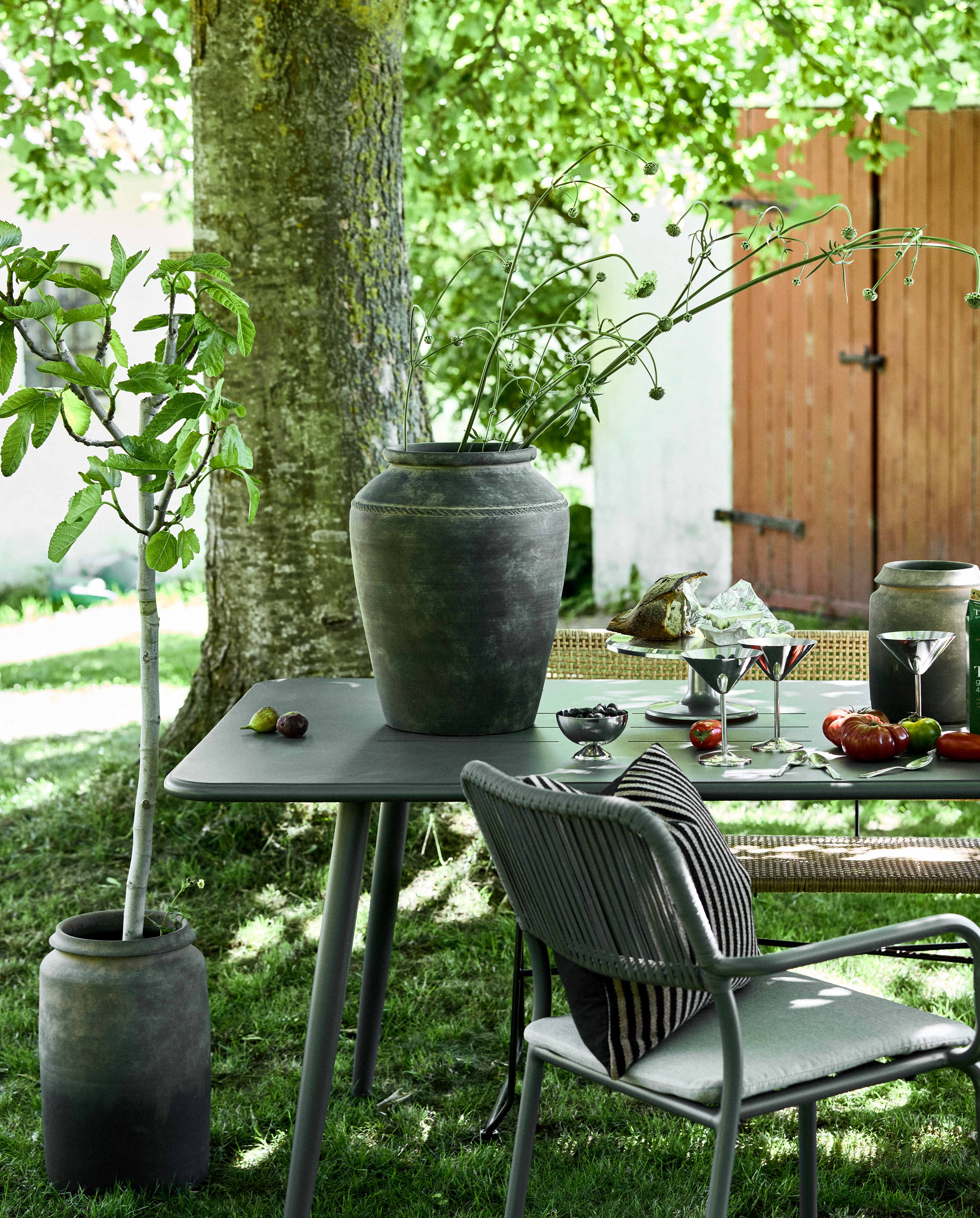 LERON pot/vase, L - grey