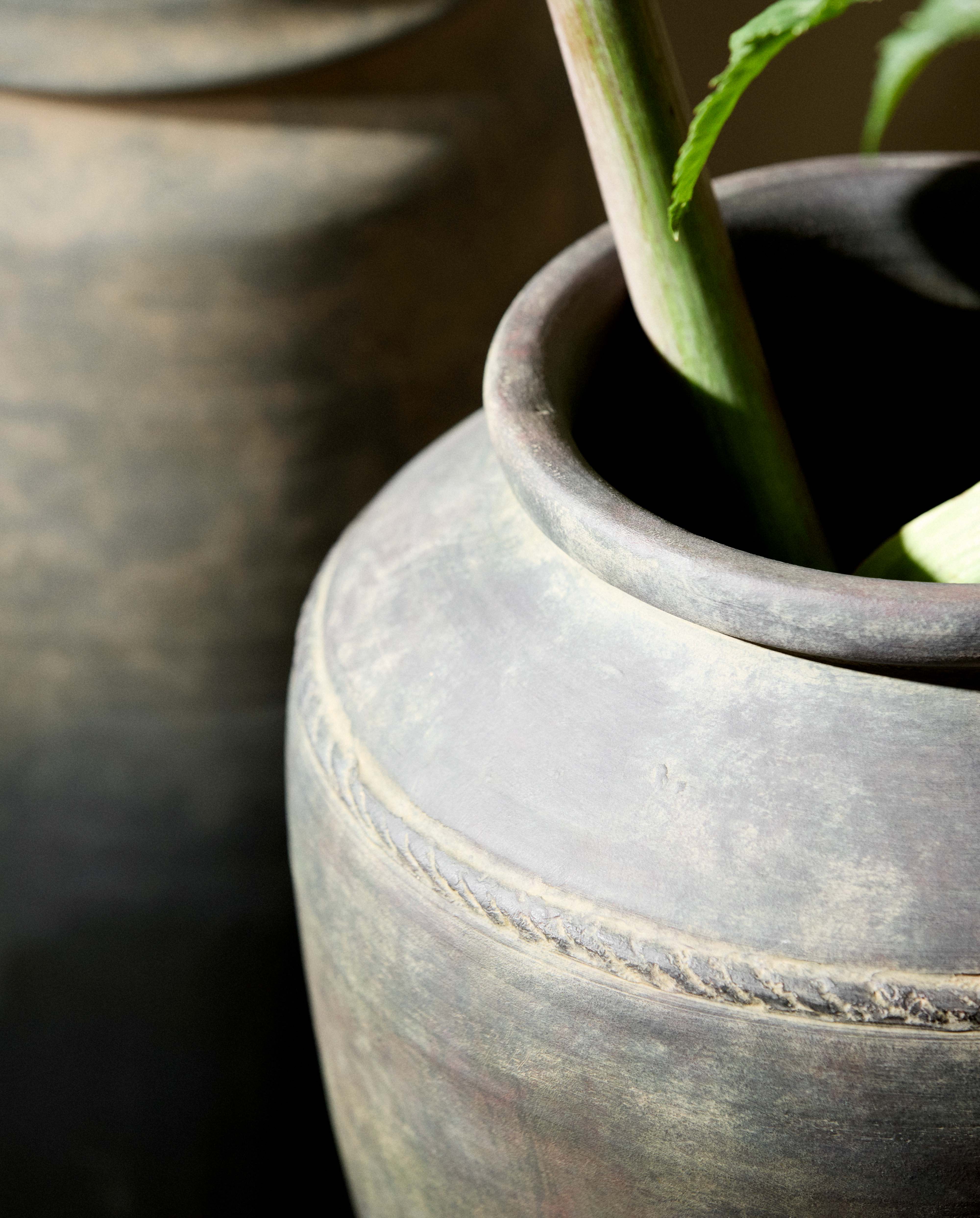 LERON pot/vase, L - grey