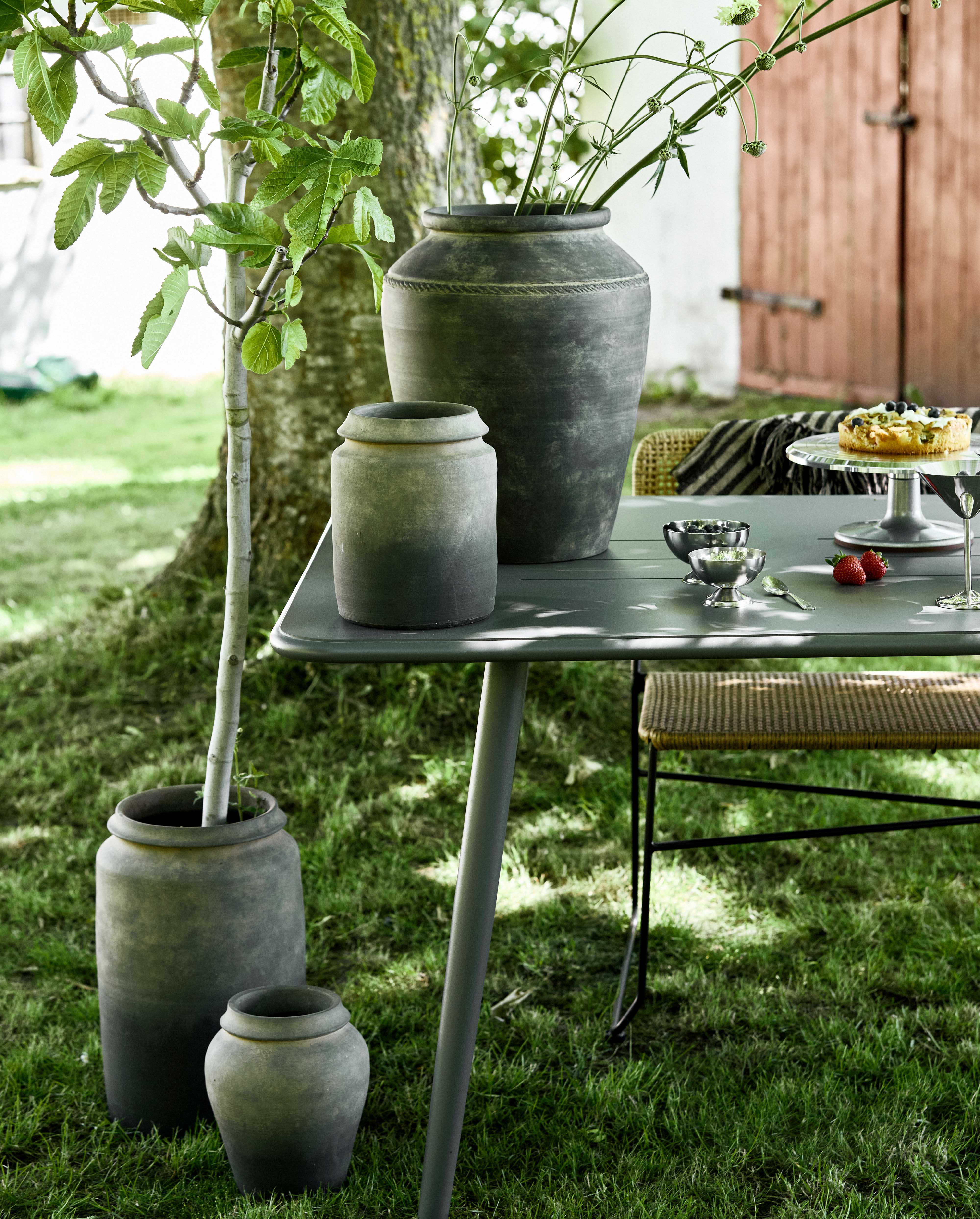 MIREN pot/vase, S - black/brown