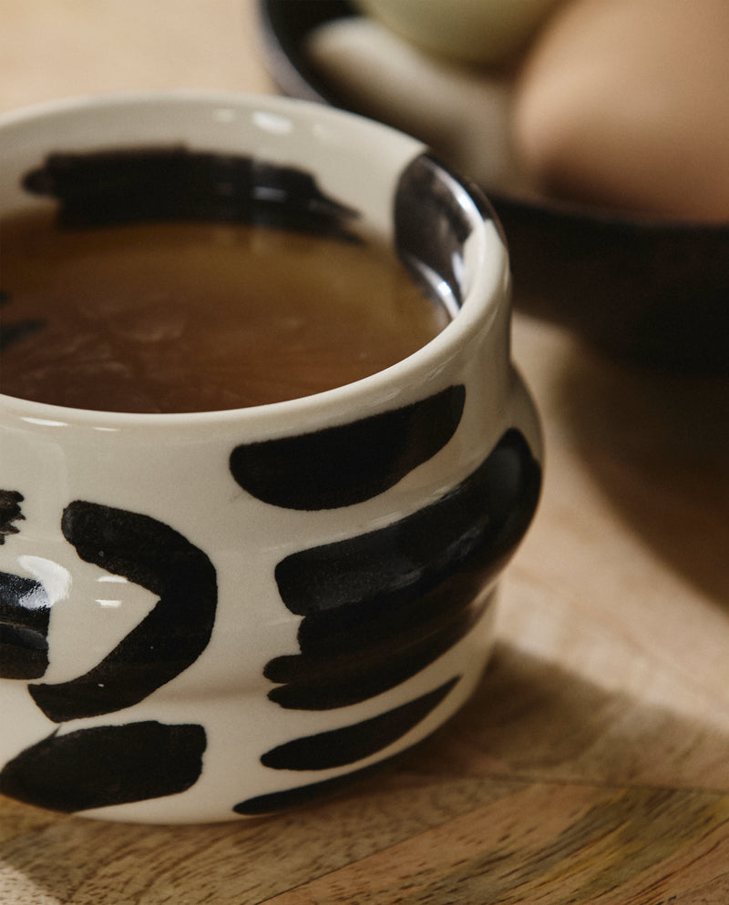YSIA cup, colorblock - black/ivory
