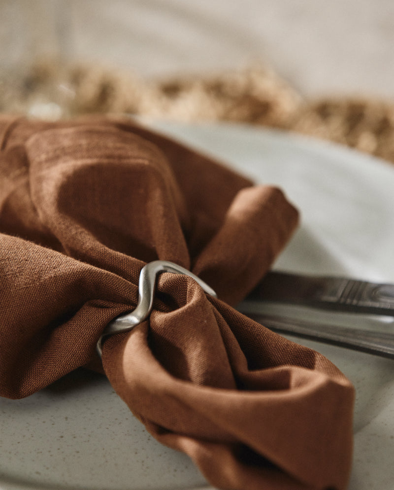 SKYE napkin ring - silver finish