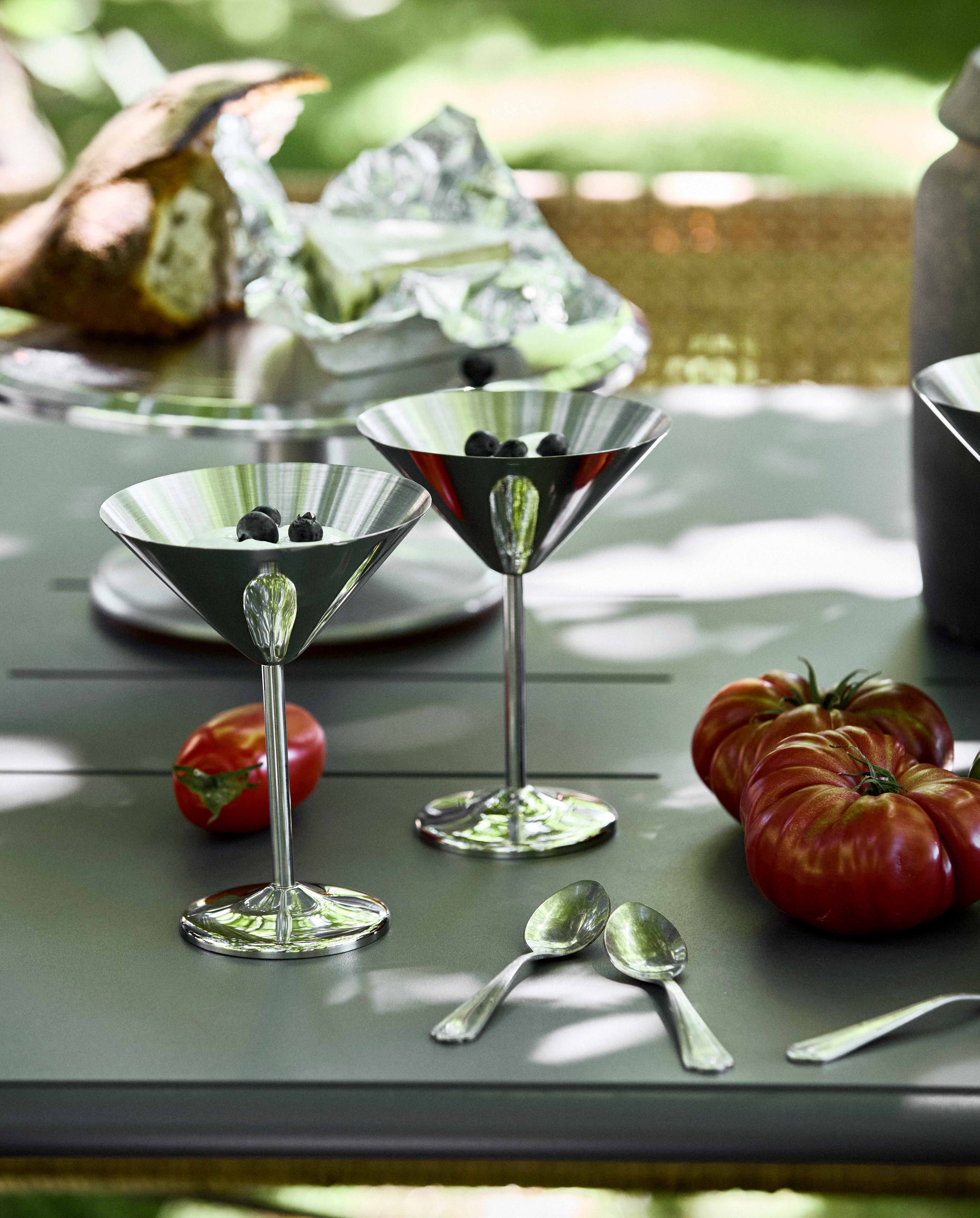 LUMERA cocktail glass - chrome finish