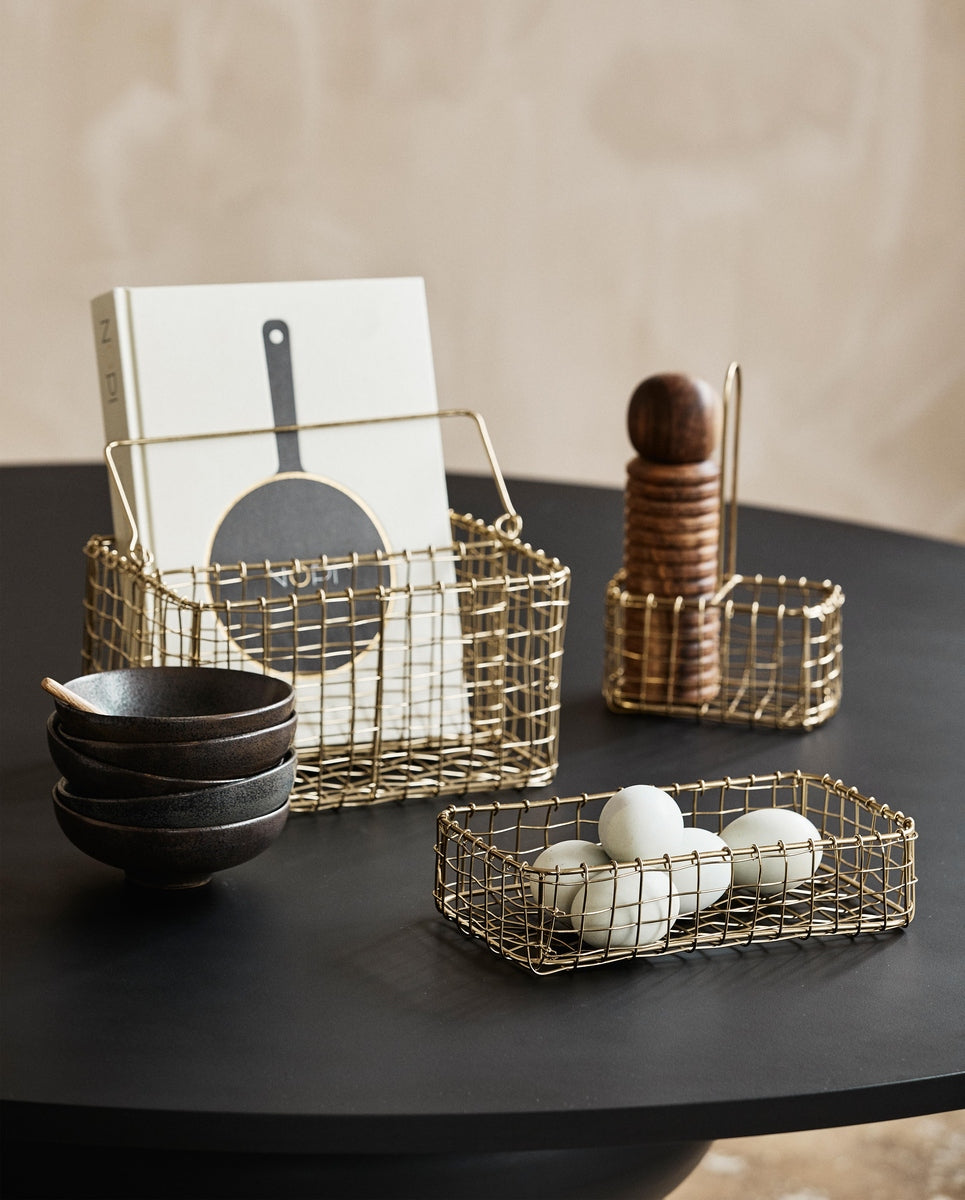 Rangement NAVITI - finition dorée