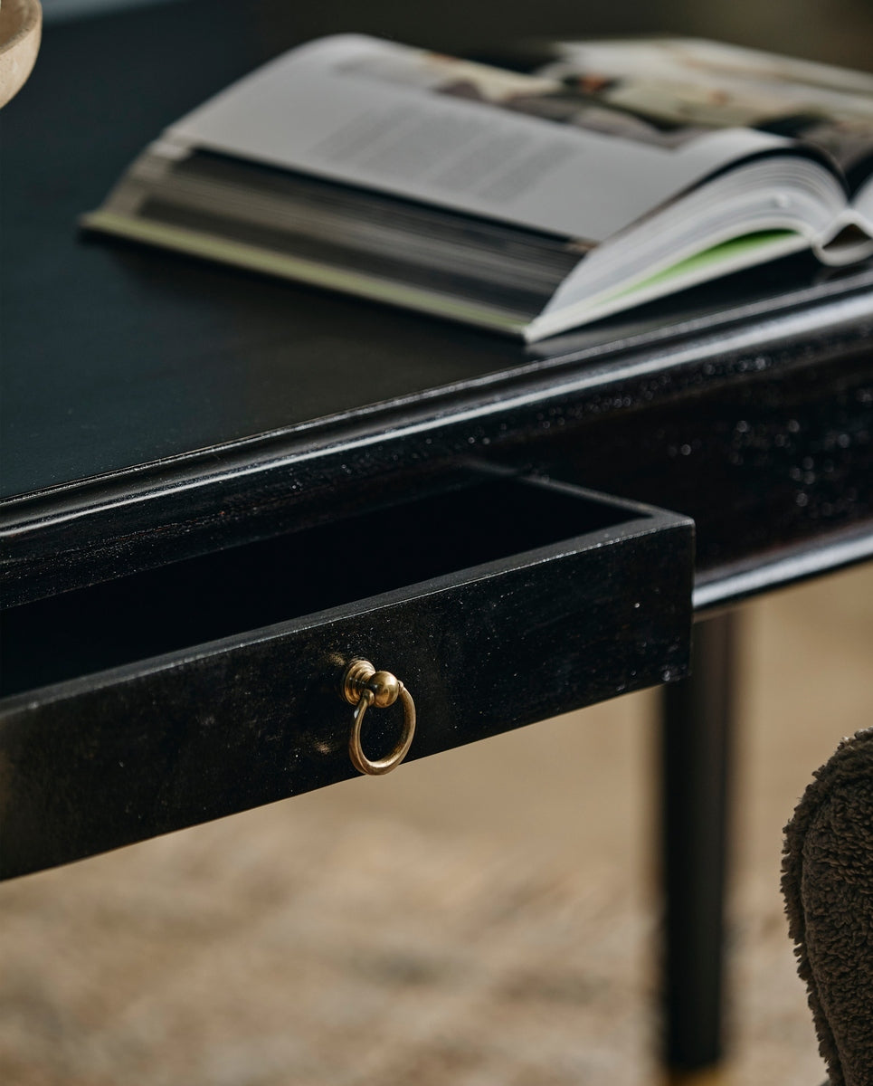 Bureau EMS avec 2 tiroirs, S - noir