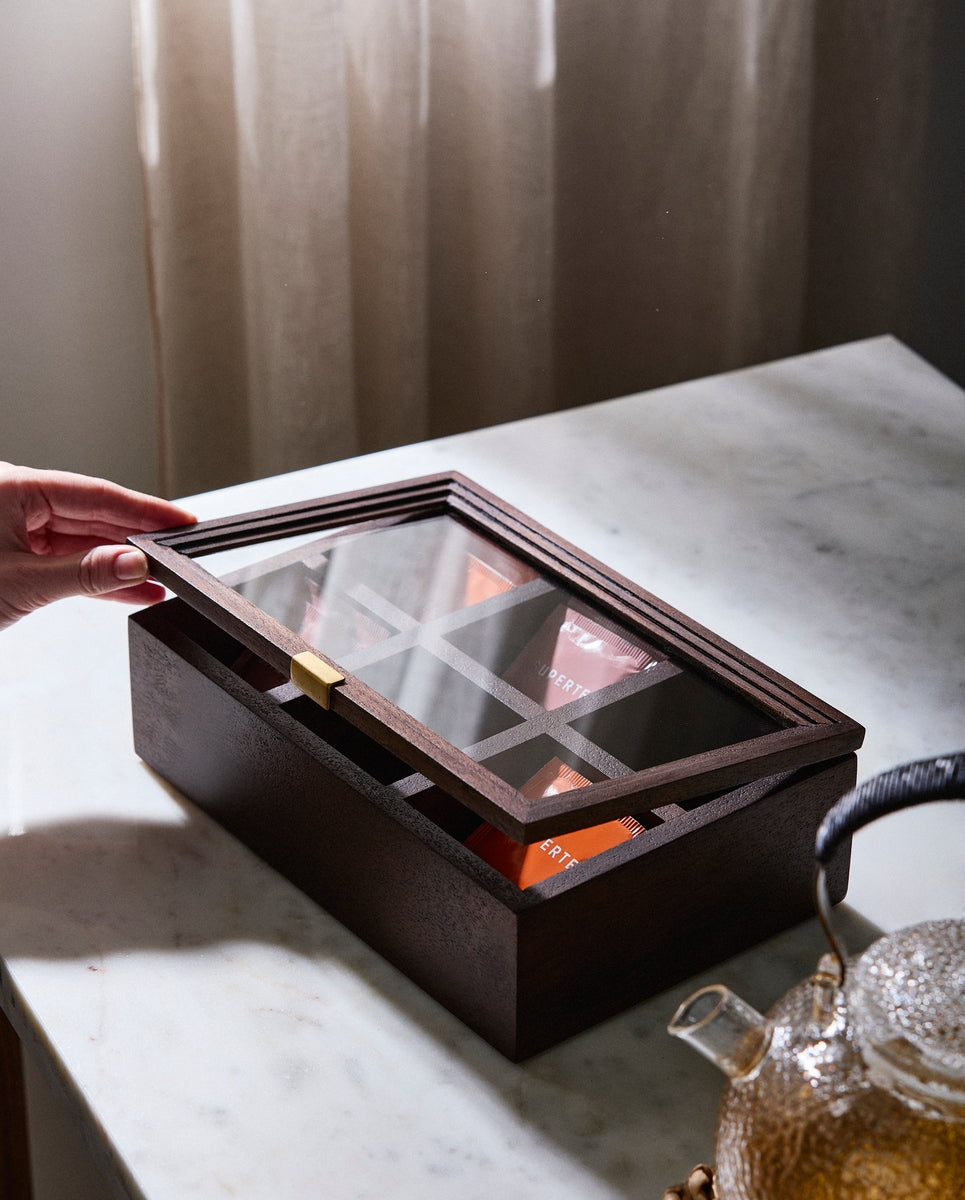 PUYO opbergdoos met deksel - natuur