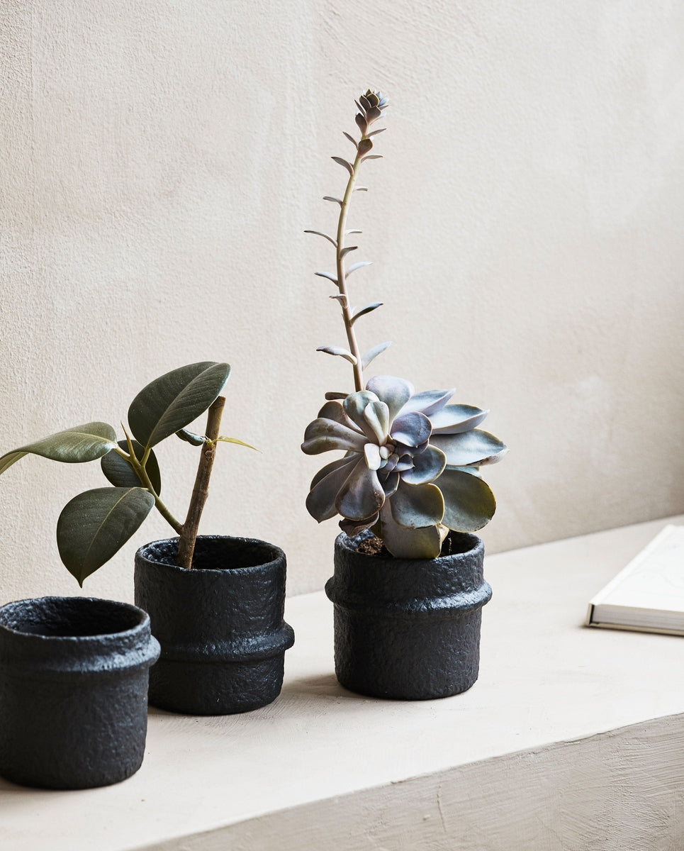 RODE cementpot, nr. 1 - zwart