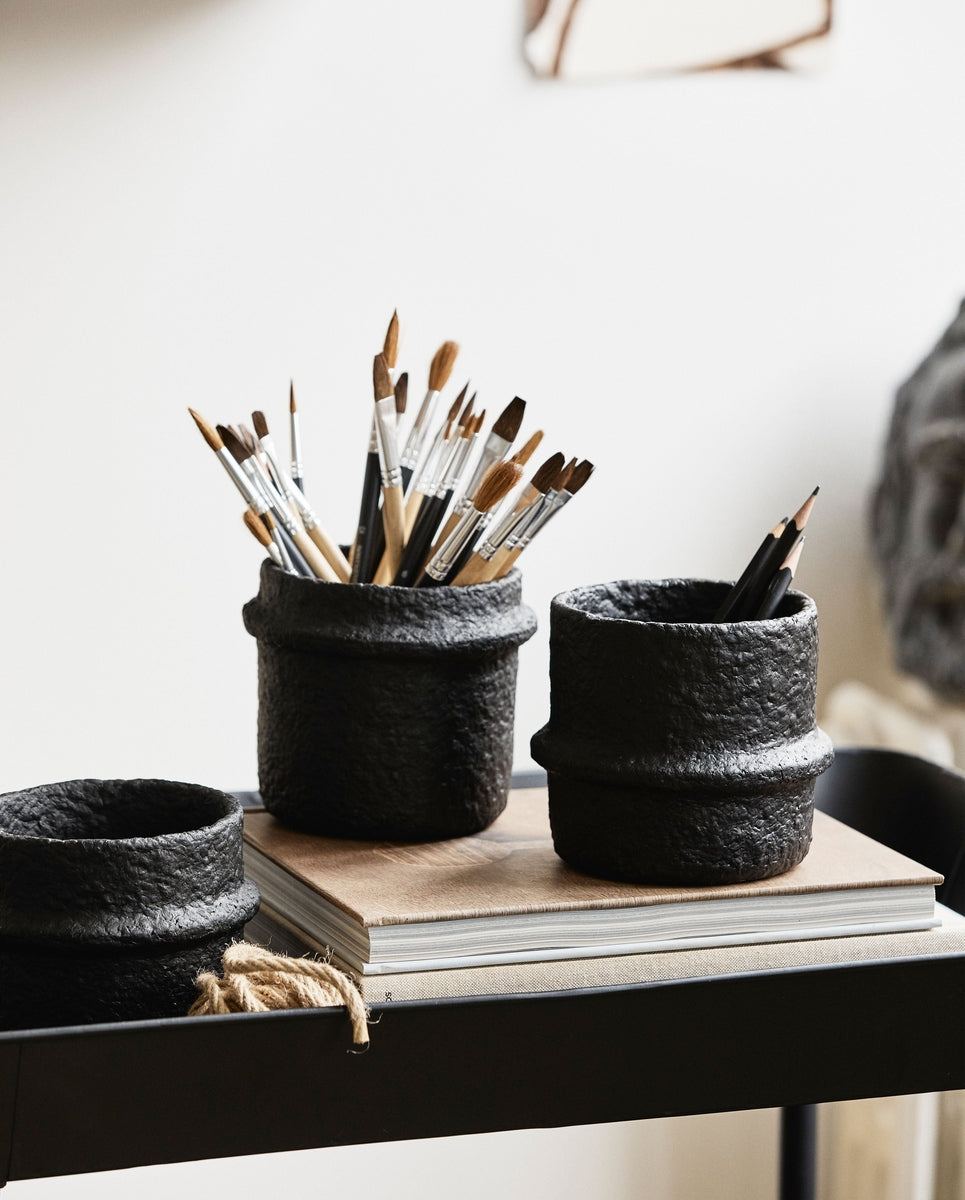 RODE cementpot, nr. 3 - zwart