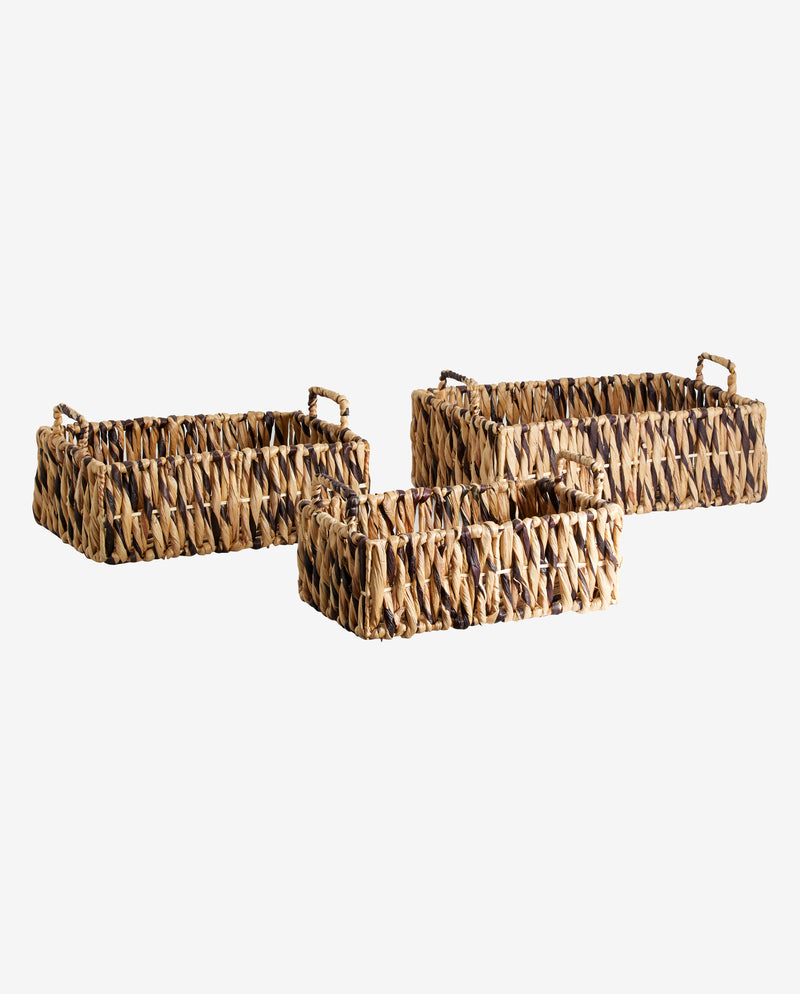 COLMAR basket, set w. 3 - nature