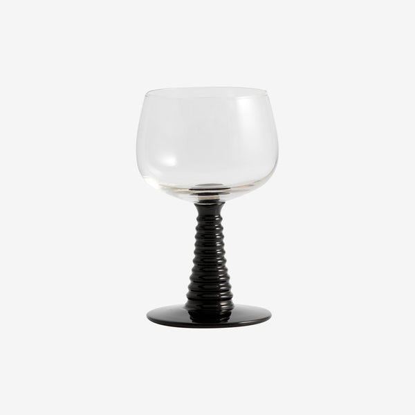 Red Wine Glass with Center Marble Stem