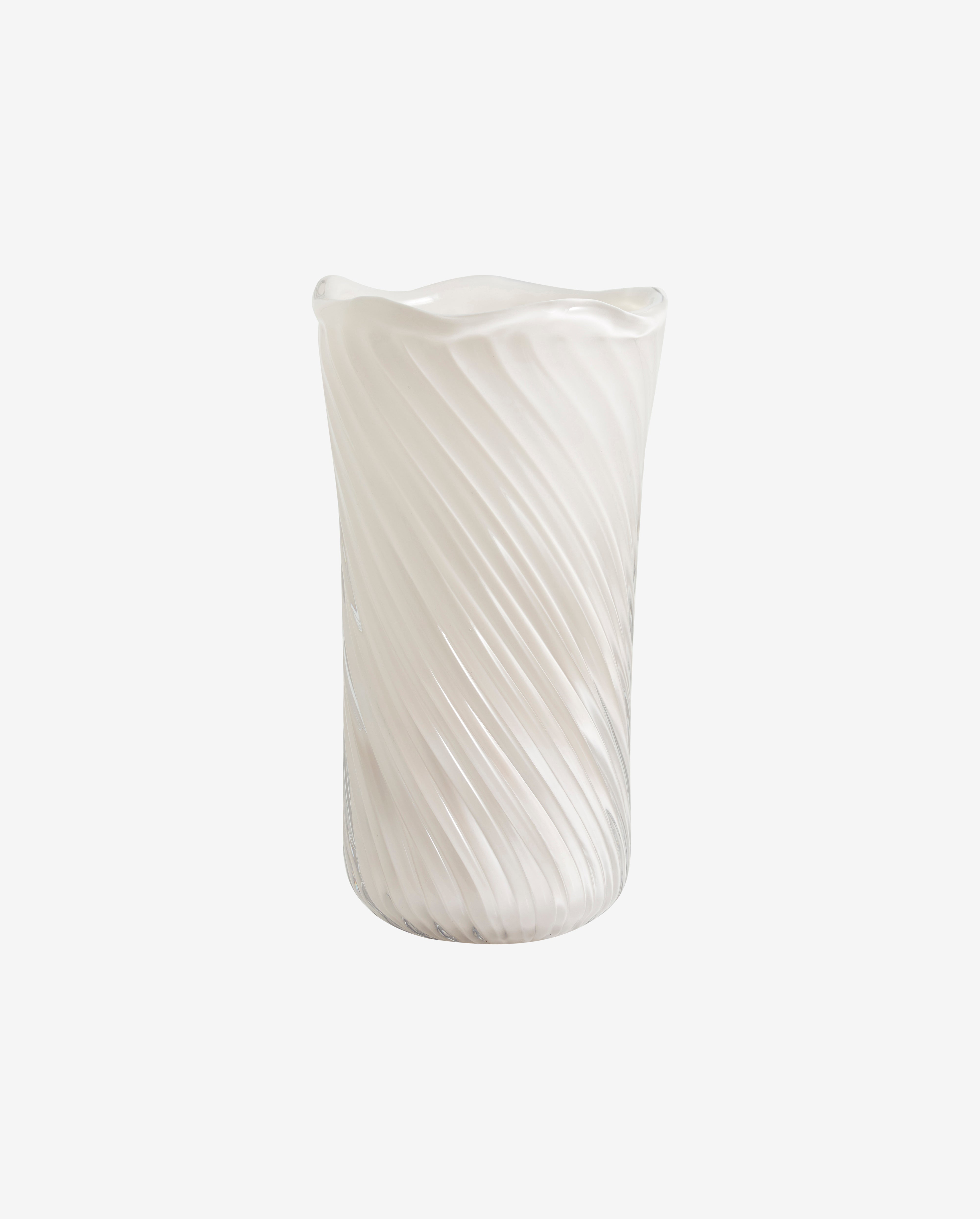 HELLE vase, glass - off white