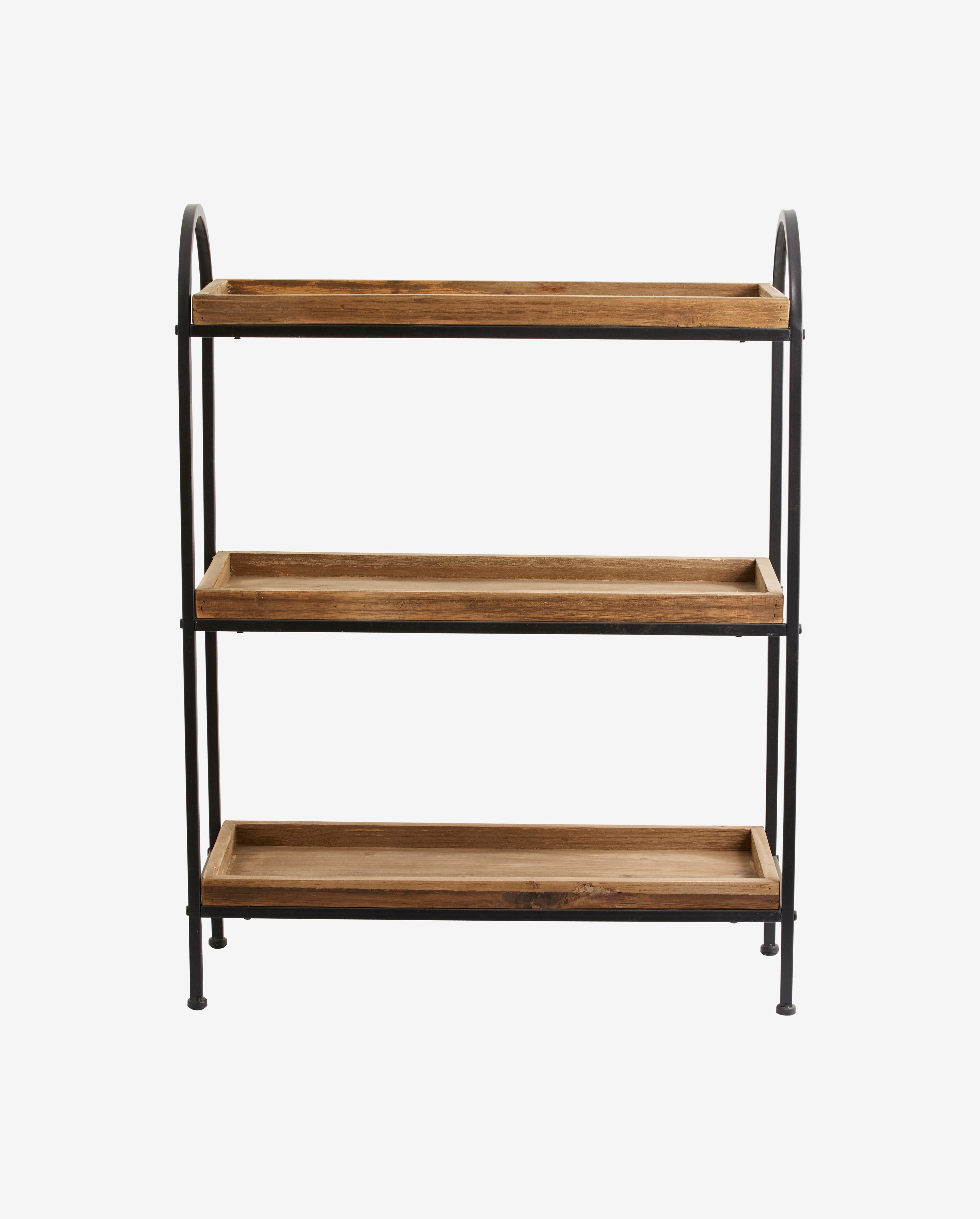PATNA iron rack wood